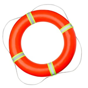 Professional Adult Pvc Solid Foam Reflective Lifebuoy for Boats and Water-skiing Flood Control Rescue