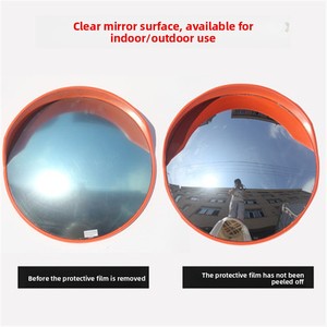 Unbreakable Convex Security Mirror Wide View 220 Degree Traffic Mirror for Warehouse Driveway and Underground Parking