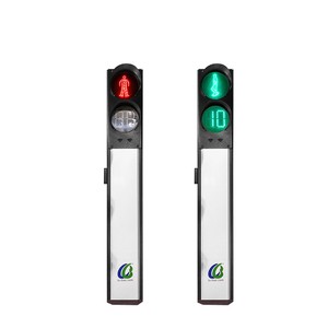 Reliable Performance Countdown Signal Lights 3500mm AC 85~265V Traffic Stop Go Pedestrian Crossing Lights Red/Green LED IP53