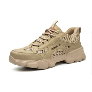 Factory Direct Durable Labor Protection Shoes Lightweight Breathable Shoes Mesh Surface Anti-smashing Safety Shoes