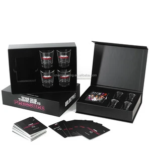Custom Printing Party Adult Dare Drinking Game Card For Game Nights Birthday Party With Shot Glasses
