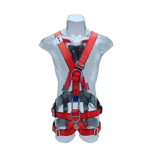 Taiwan ADELA CE Approved Polyester Full Body Fall Protection Climbing Harness Safety Belt Shock Absorber Rescue Application