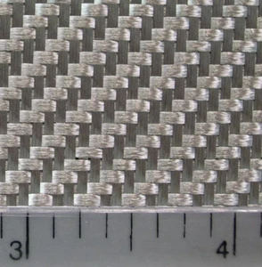 Silver Reflective Fiberglass Twill Woven Fabric Alkali Free E-Glass for Wall/Roof Covering 320gsm