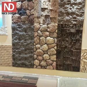 China Wholesale High Simulation Polyurethane Faux Colorful Cobblestone Waterproof Durable House Cladding Panels Exterior