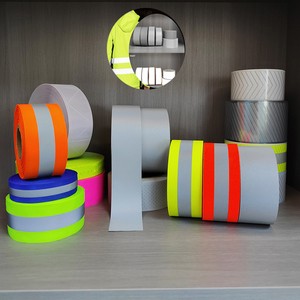 Reflective Material for Warning High Visibility Reflective Tape Fabric for Roadway Reflective Fabric Sew on Clothes
