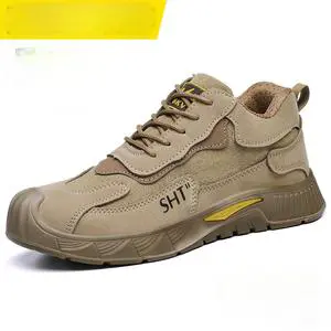 Labor Protection Platform Shoes Unisex Summer Anti-Smash Anti-Stab Wear-Resistant Steel Head Solid Bottom Safety Shoes