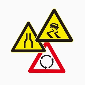 Traffic Signs Traffic Signals Sign Slippery When Wet Sign Marker Plate Long Vehicle Oversize Load Sign Cross Road Street Signs