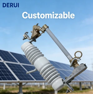 High Speed Grid Fault Isolator Loaded Tripping Mechanism Durable Porcelain Insulation High Voltage 15 Kv Branch Line Protection