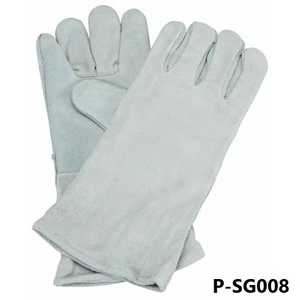 Custom Made Industrial Cow Split Leather Protective Welding Gloves Customized Color/Size Free Sample Customized Logo OEM SET