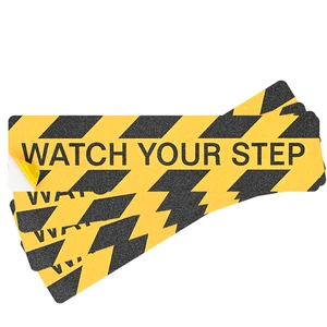 Xuri Yellow PVC Warning Tape Outdoor Stairs PVC Anti Slip Adhesive Grip Tape Durable High Friction Waterproof Floor Safety