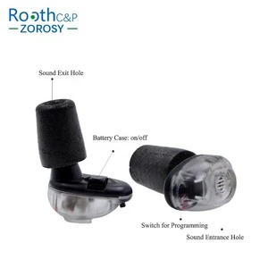 Factory Direct Premium PU Earplugs 9/15dB Noise Reduction Active-Volume Hearing Protection for Shooting Hunting Customizable
