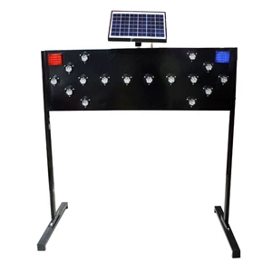 Traffic Two-way Arrow Signs LED Arrow Board Traffic Guide Light Solar Traffic Sign