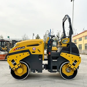 New 3 Ton 3000kg Double Drum Static Roller Small Construction Vibratory Road Roller