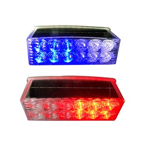 Waterproof LED Traffic Light Life Shoulder Warning Lamp with Red Blue Strobe Flashing Outdoor Use Traffic Lights