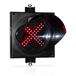 Traffic Light Suppliers Dia.200mm(8inch) Red Cross LED Traffic Light