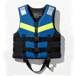 CE Certified Adult Neoprene Life Jacket EPE Foam Reflective Safety Vest OEM Custom Color Logo Bulk Wholesale