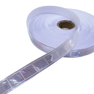 Highly Visible High Light Reflective Washable PVC Sewing Fabric for Clothing Jackets and Vests 5cm*100m/roll Safety