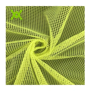 Sector Jacquard Mesh Fabric 100% Polyester Colorful Fluorescent Reflective Mesh Fabric for Clothing