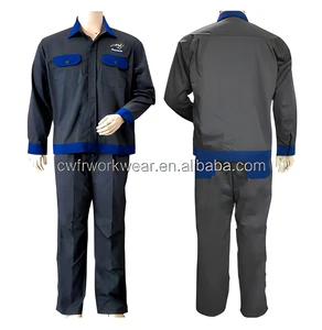 Flame-retardant High-quality Cotton Work Coverall Oeko-Tex Certified Color Fade Proof Comfortable Unisex Set