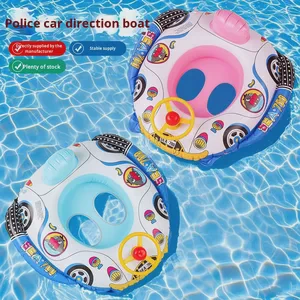 PVC Material Baby Underarm Lifebuoy Ring Children's Inflatable Swimming Ring Car Boat Steering Wheel Design