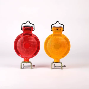 Wholesale High Brightness Driveway Road Construction Barricade Clamp Safety Solar Signal Road Warning Led Traffic Light
