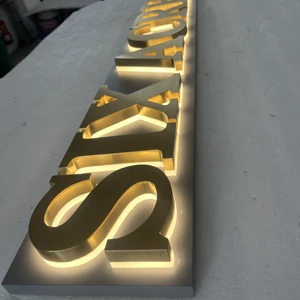 Free Design Factory Advertising Illuminating Customize 3D Led Metal Backlit Multi-color Letter Sign For Shops Taxi Wall Decor