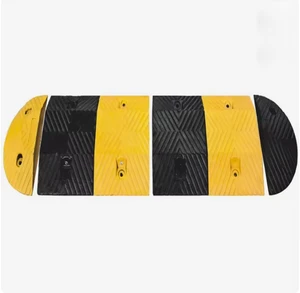 Heavy Duty Industrial Car Speed Limit Slow Down Traffic Safety Street Road Barrier Hump Rubber Speed Breaker Bump