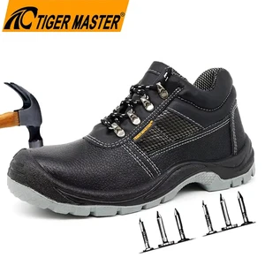 CE S3 Labor Protection Men's Safety Shoes Work Boots Steel Toe Puncture-proof Anti-static Oil Water Resistance Anti Slip PU Sole