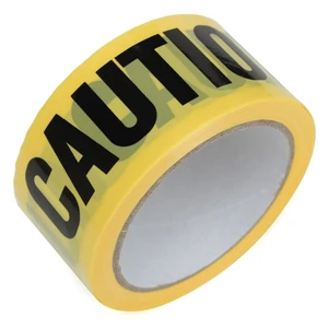 High Strength Polyethylene Non-Adhesive PE Traffic Barrier Barricade Black Yellow Hazard Warning Tape for Caution & Danger