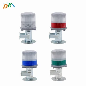 DK LED Solar Traffic Light Warning Beacon Light for Roadway Construction Safety