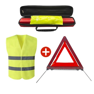 EVA Box Car Triangle Warning Sign Reflective Vest Two in One Safety Vest / Car Triangle Warning Sign / in Line with EU Standards