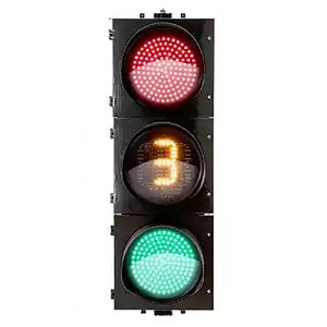 Factory Price Solar Traffic Light Red Yellow Green Ball LED 300 mm Size Traffic Signal Lamp