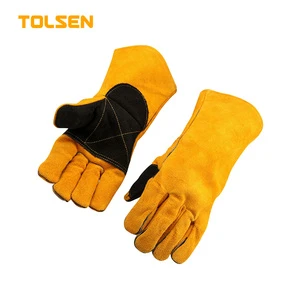 TOLSEN 45026 CE Industrial Leather Welding Gloves for Welders