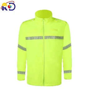 Night Hi Vis Security Running Work Clothes Safety Workwear Traffic Construction Engineer Shirt High Visibility Reflective Jacket