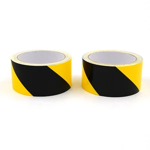 High Visibility Black and Yellow Stripes Hazard Marking Duct Tape for Safety Warning and Floor Marking