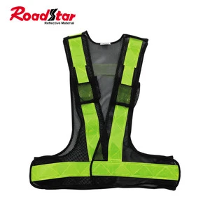 High Visibility Night Work Security Traffic or Cycling Safety Reflective Vest