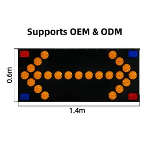 LED Vehicle Arrow Directional Sign, Traffic Dynamic Information Sign for Road Safety Supports OEM & ODM