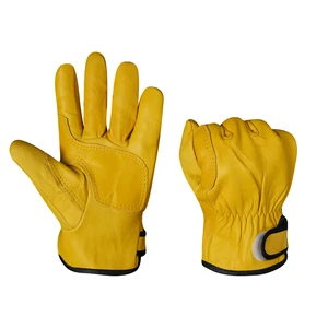 Superior Quality Sheep Leather Safety Gloves For Industrial Welding Gardening And Construction Extreme Hand Protection