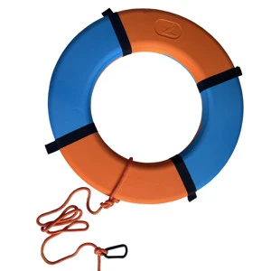 Boat Safety EVA Foam Flotation Throw Rings Marine Lifebuoy Life Buoy Ring Orange Rope Accessories