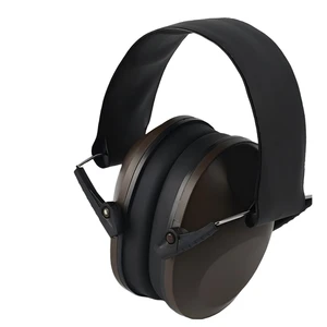 Tactical Safety Earmuffs Electronic Hearing Protection Ear Defenders Foldable Reusable ABS Headband Type Shooting Ear Protectors