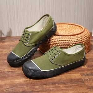 Factory Direct Farmland Labor Protection Head Yellow Green Liberation Sneakers Breathable Rubber Sole Wear-Resistant Shoes Cloth