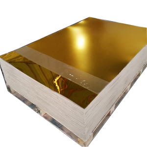 Wholesale Golden Mirror Acrylic Sheet Cast Advertising Board