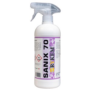 RYKEM SANIX 70 70% Alcohol Sanitizer 750Ml Universal Surfaces Food Sector Healthcare HACCP