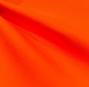 NFPA70E/ASNI107 HV Orange FR Woven Fabric 280gsm Factory Outlet Wholesale Permanent Flame Resistance Reflective Vest Fabrics