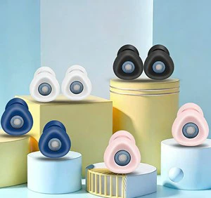 Silicone Concert Earplugs High Fidelity Reusable Musician Hearing Protection with Filter Noise Reduction Safety Ear Plugs