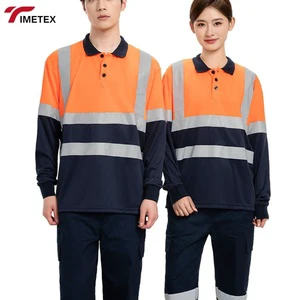High Visibility Reflective Safety Workshirt Breathable Quick Dry Construction Workwear in Fluorescent Green