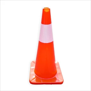 65cm Flexible PVC Traffic Cone Light for Residential Area Traffic Safety and Segregation