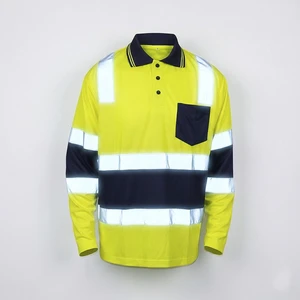 Custom High Visibility Reflective Striped Security Guards Wear Screen Print logo Long Sleeve Work Safe Clothing Wholesale Vest