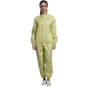 Men's Women's Unisex Anti-Static Level B Splash-Protective Dust-Free 100% Polyester Workwear Clothing for Food Factory Workshop