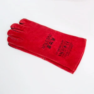 Welders Gloves Insulated And Wear-Resistant Cowhide Gloves Thickened Flame Retardant Protection Welding Gloves